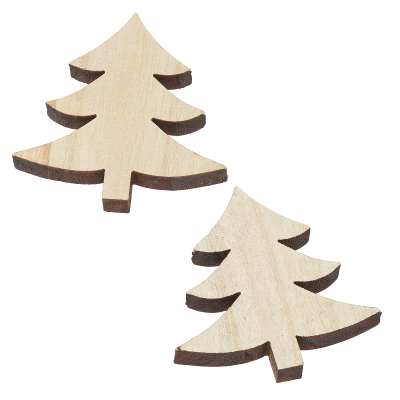Holz-Baum 6,8cm, 4St.