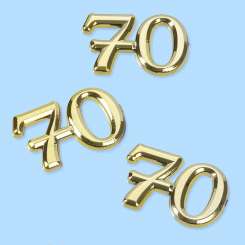 Goldzahlen 16mm 70 50 Stk.
