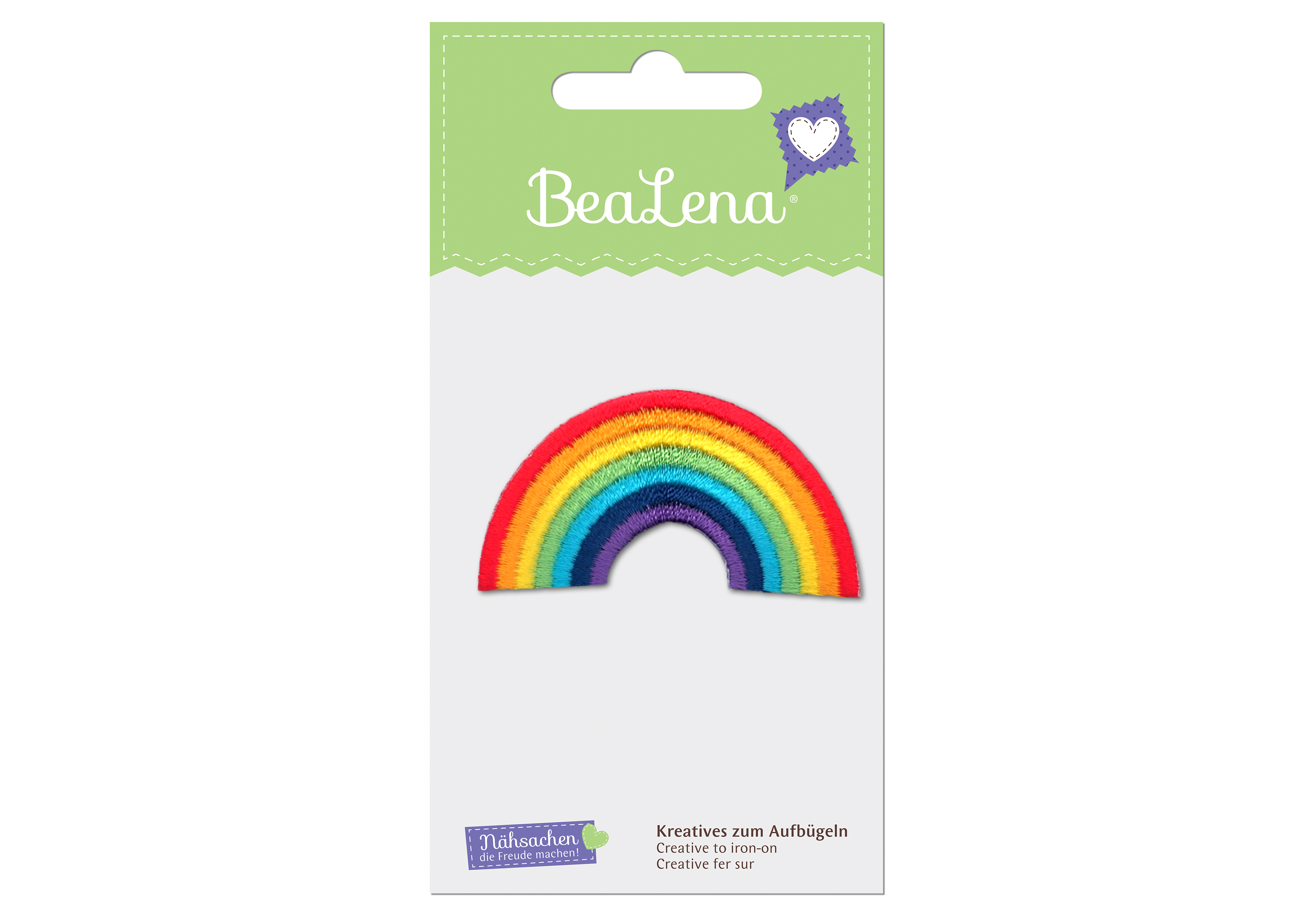 Applikation Regenbogen 6 x 3 cm aufb&#252;gelbar