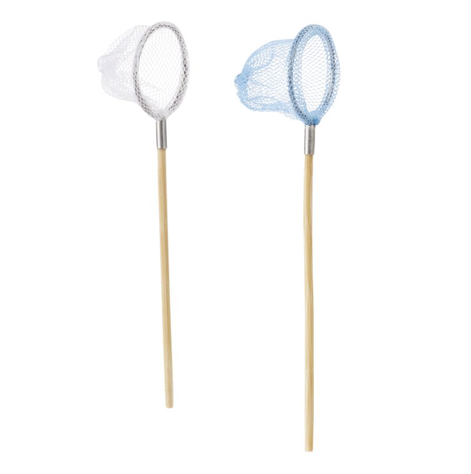 Kescher 10,5 cm weiss/hellblau