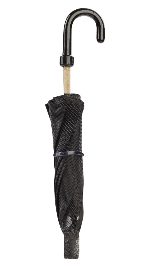 Regenschirm 1,3 x 8 cm schwarz