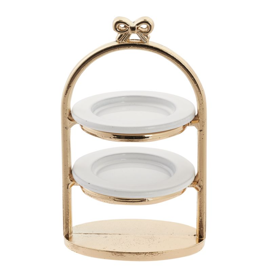 Etagere 3 x 5 cm gold