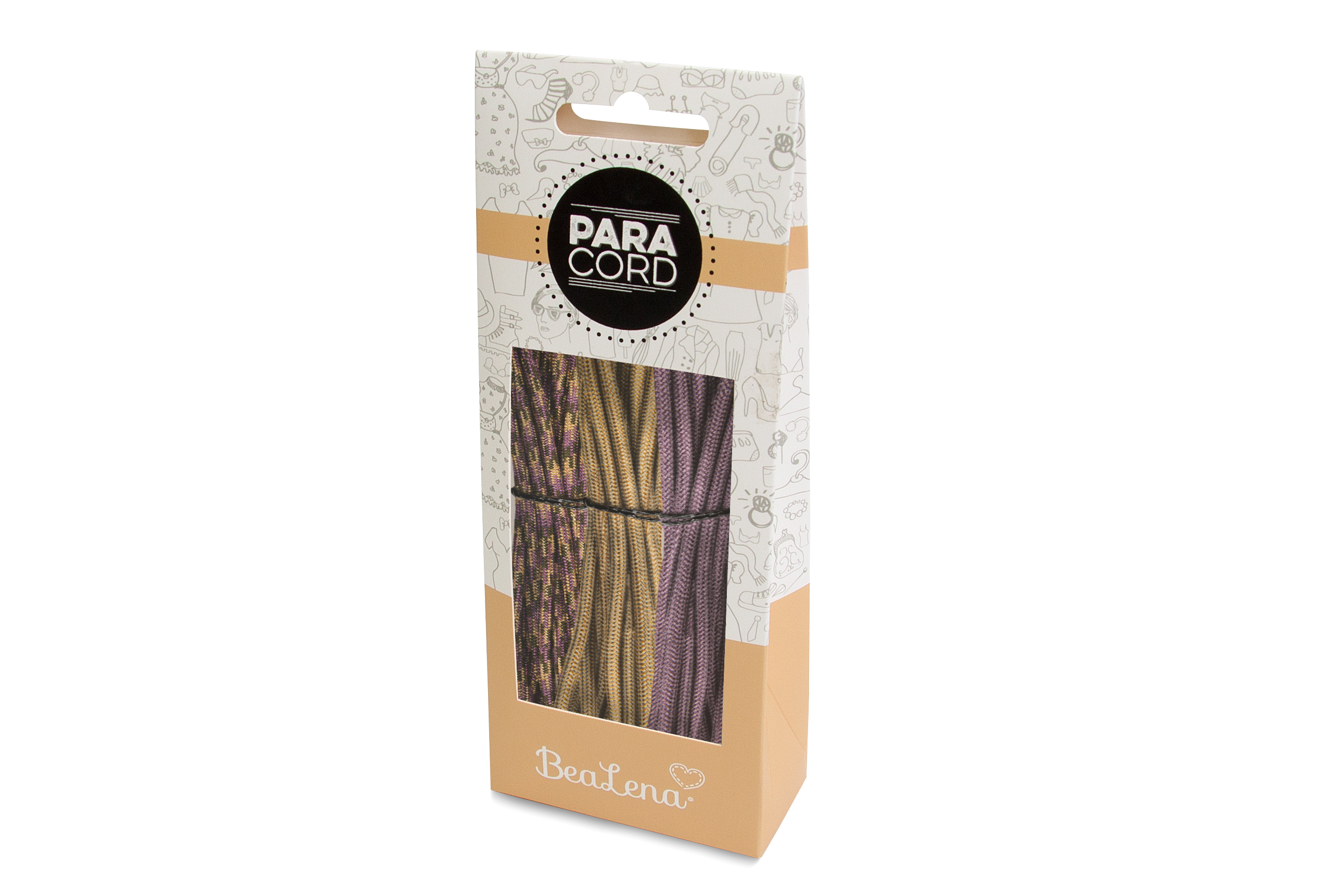 Paracord Set 4mm multicolor 3x 2,6m/7,8m