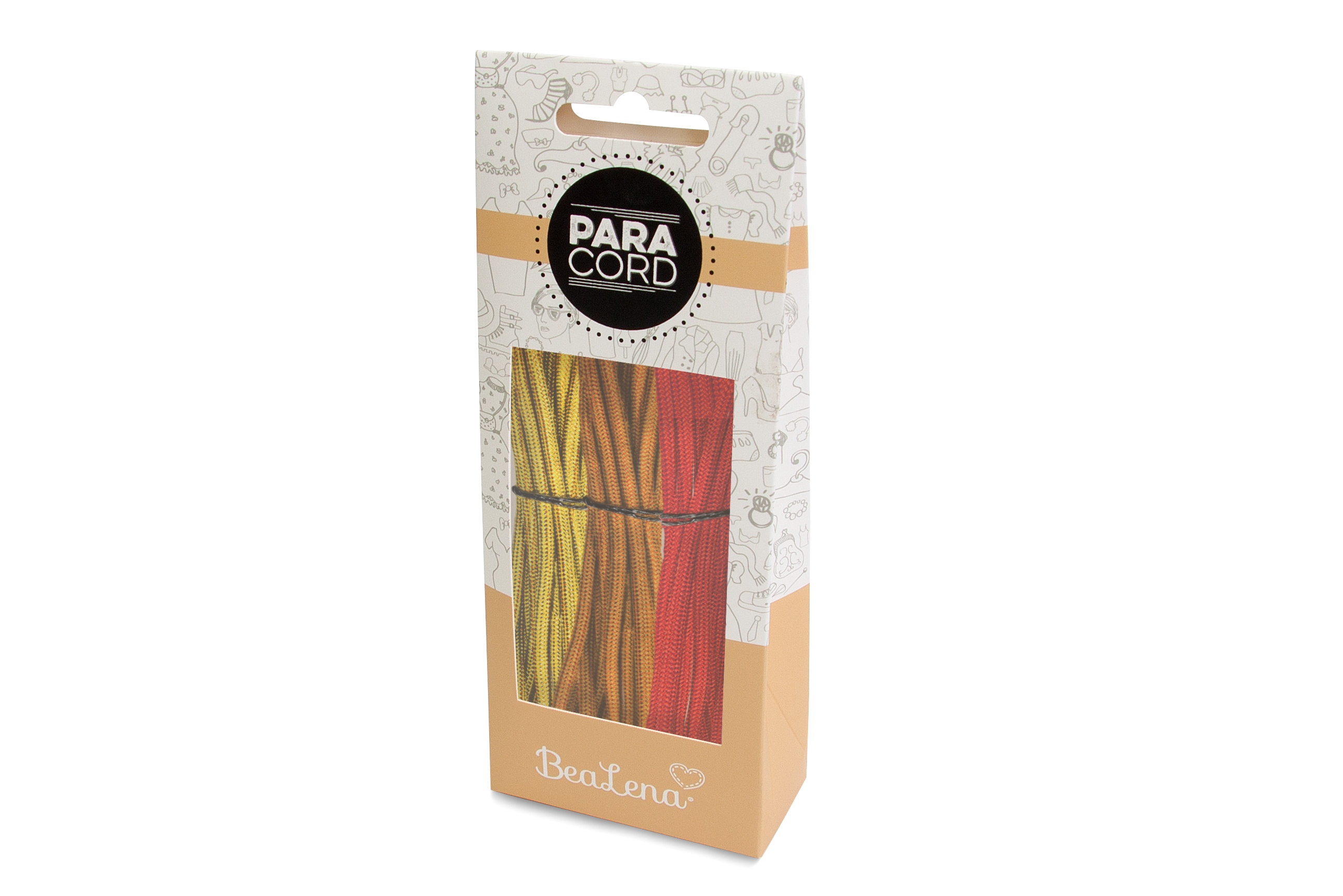Paracord Set 4mm multicolor 3x 2,6m/7,8m