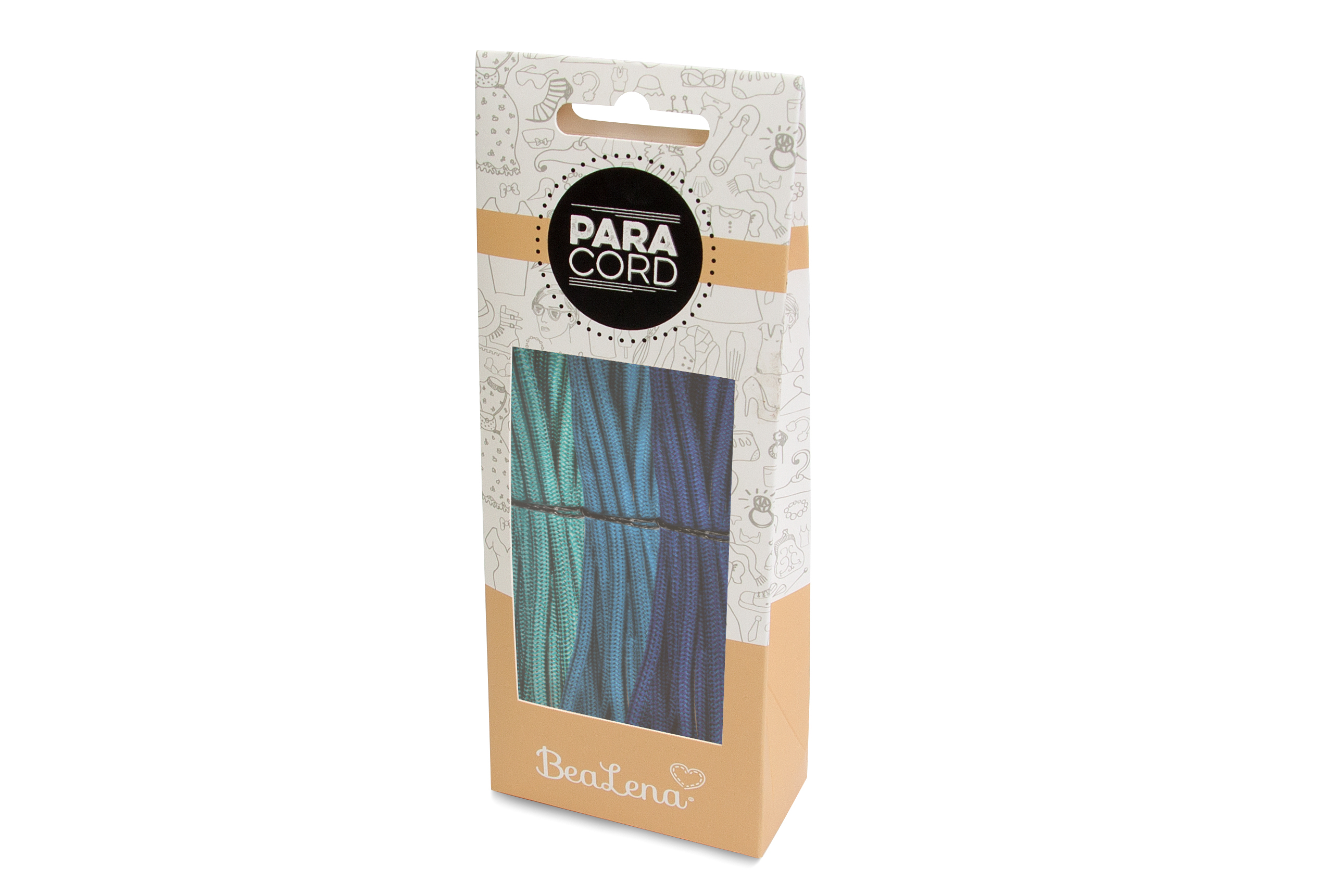 Paracord Set 4mm multicolor 3x 2,6m/7,8m