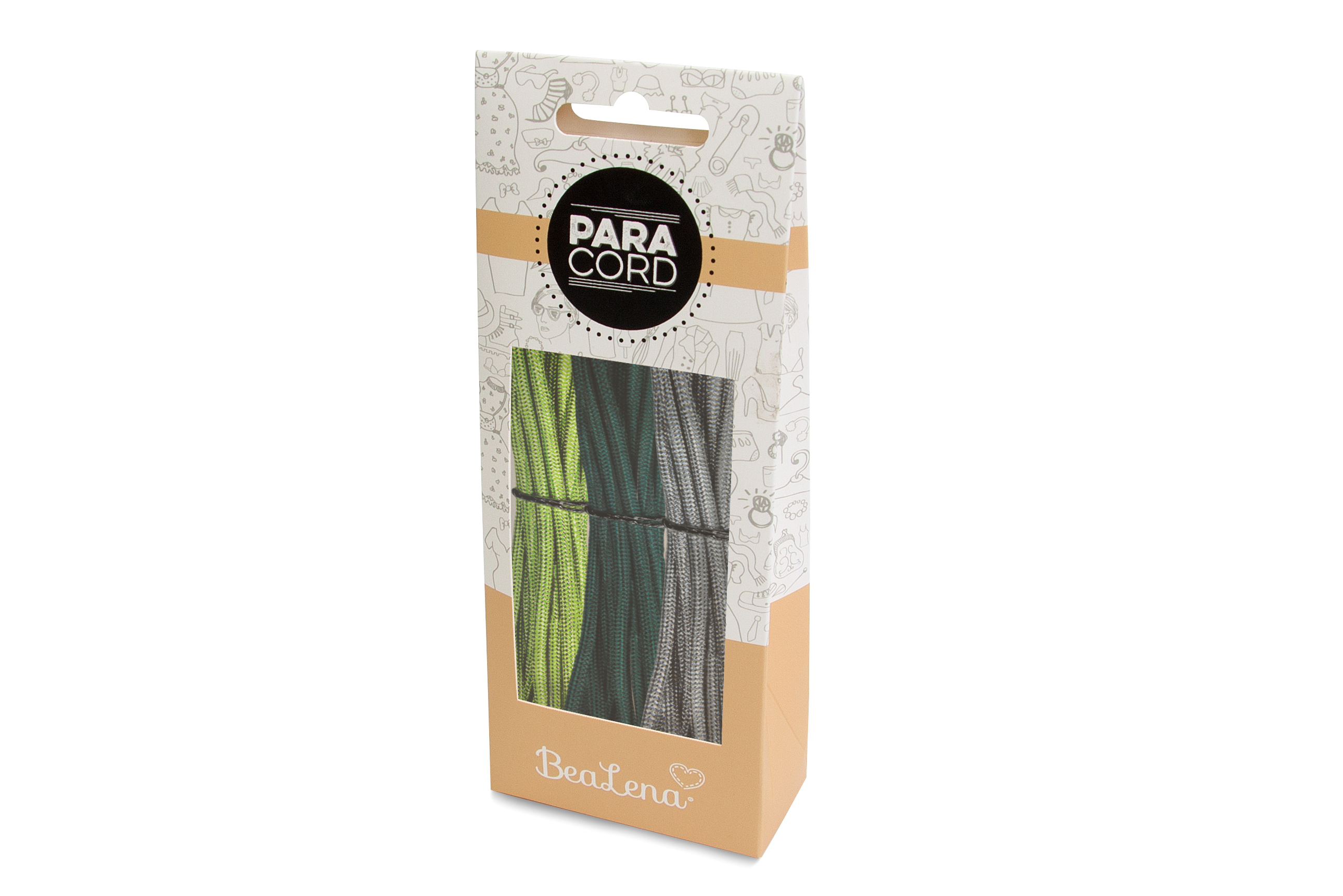 Paracord Set 4mm multicolor 3x 2,6m/7,8m