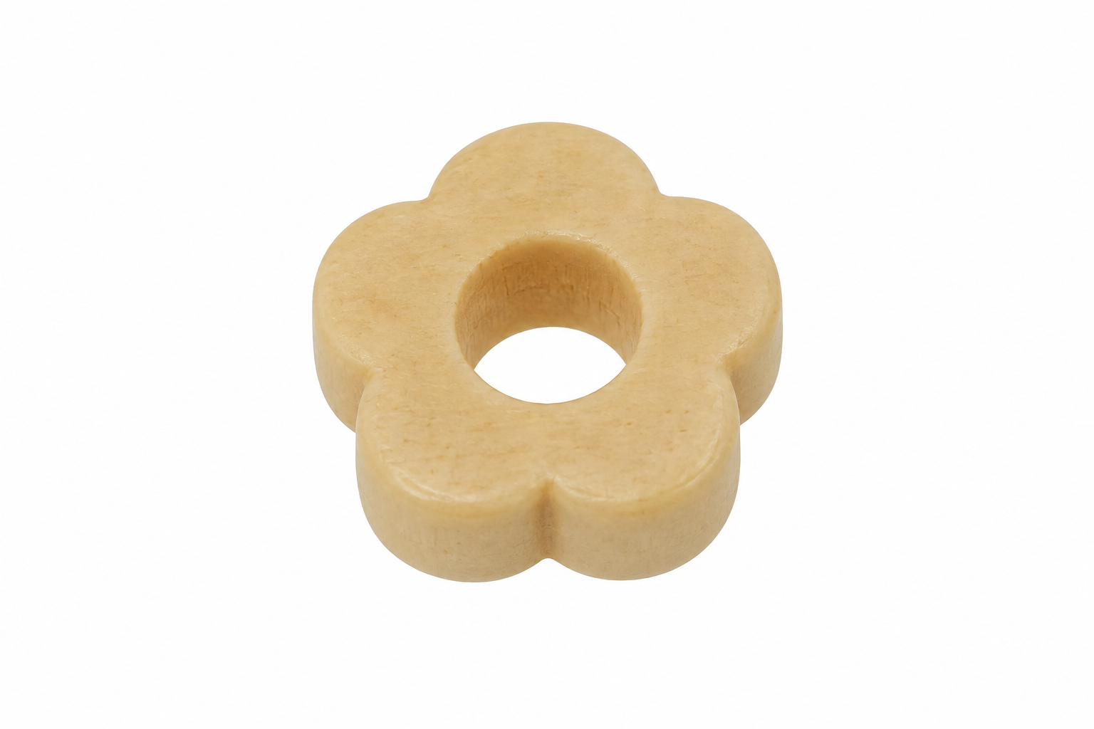 Blume, natur lackiert 31x11mm