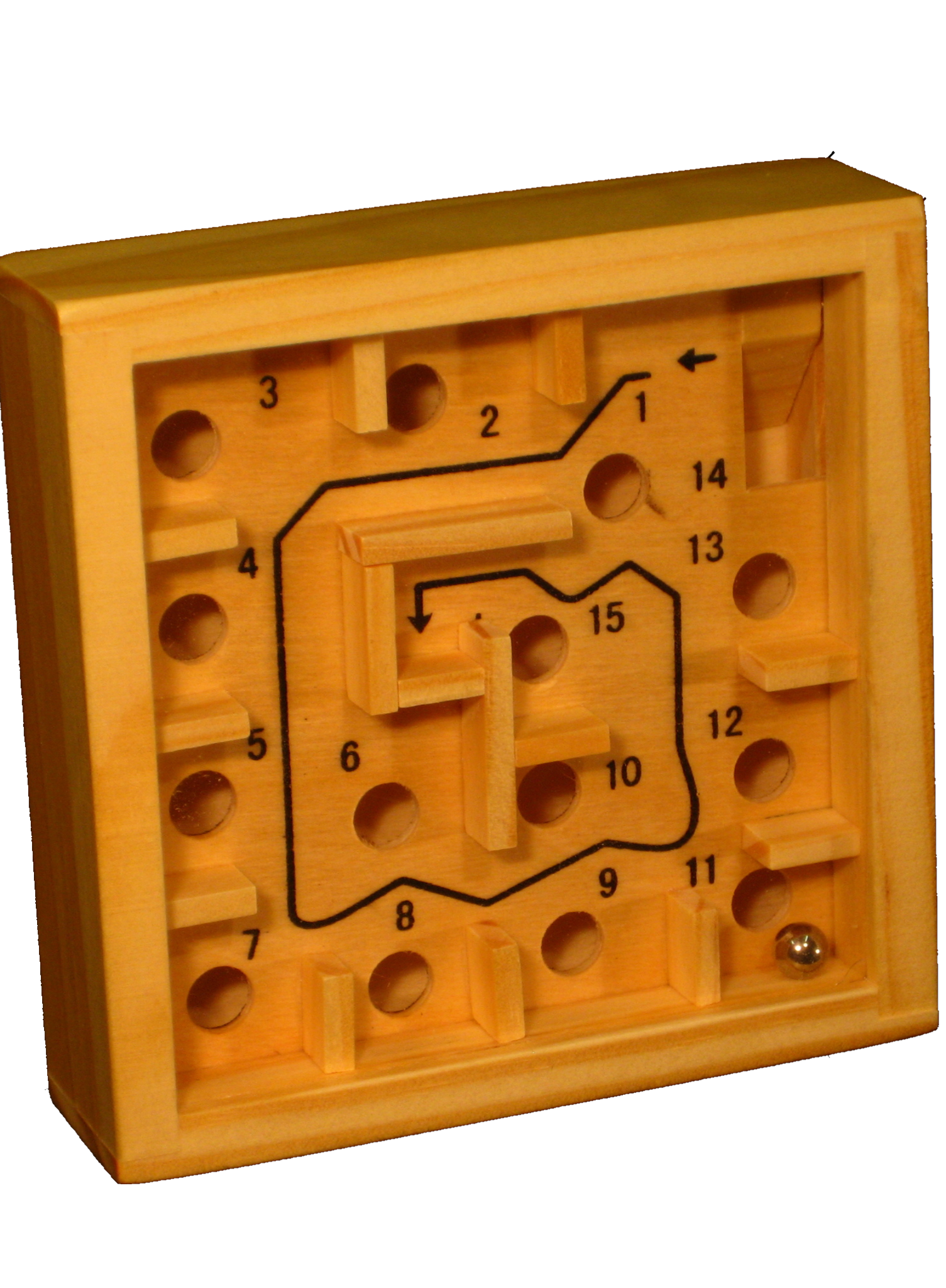 Holzlabyrinth 9 x 9 cm