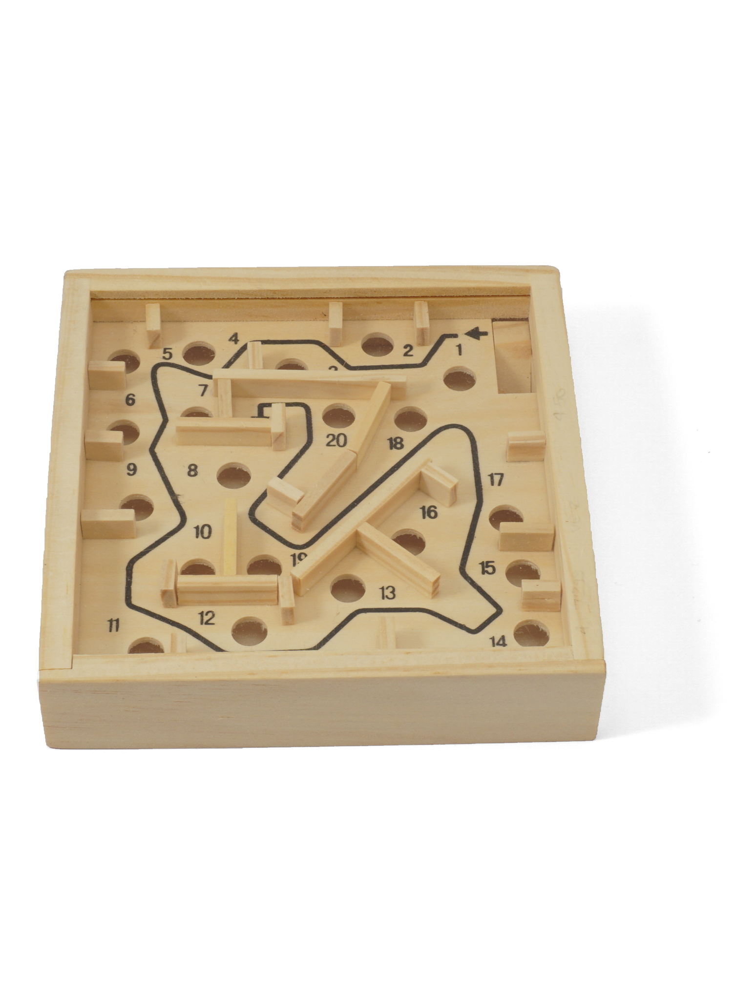 Holzlabyrinth 12 x 12 cm