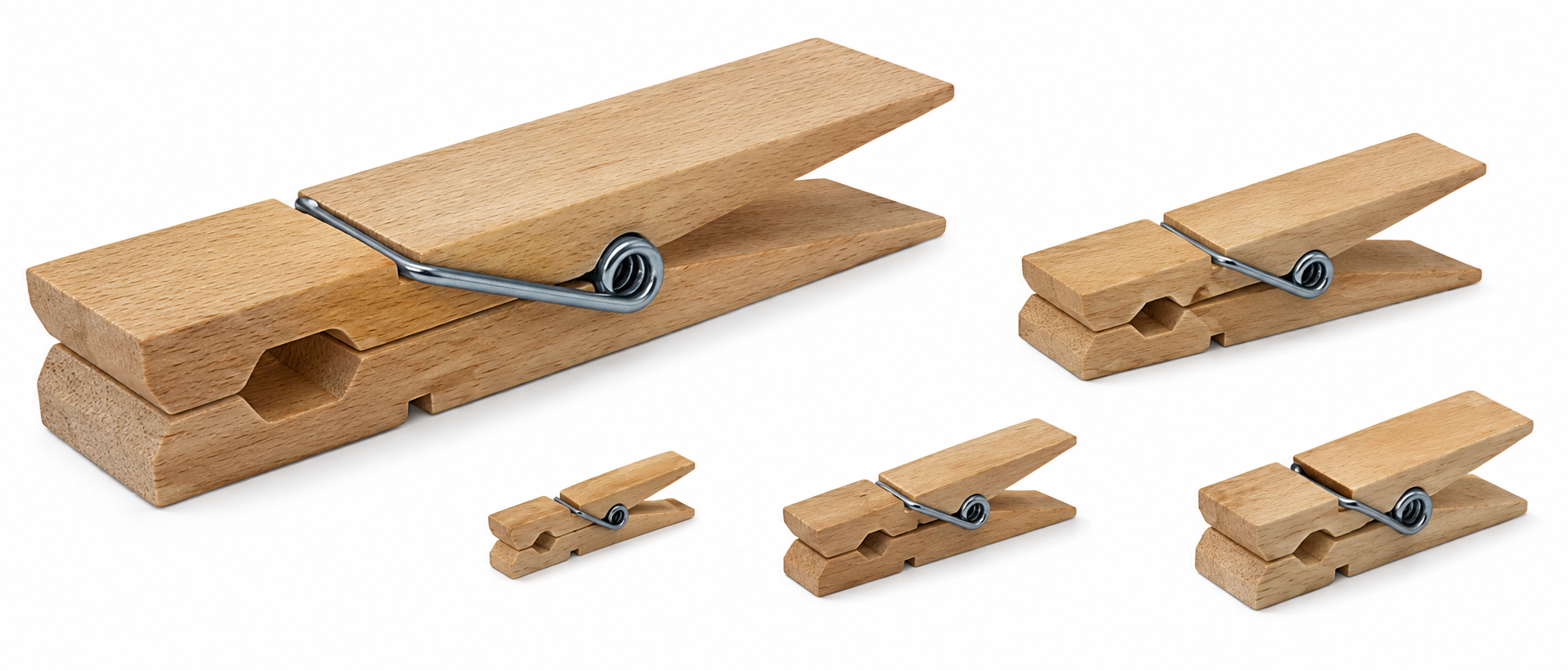 Klammern 45 x 13 mm Buche