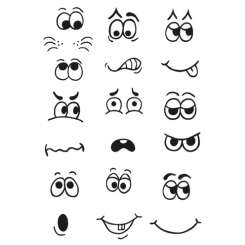 Stempel Clear Gesichter