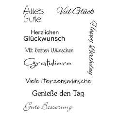 Stempel Clear Geburtstag 3 9 -tlg. transp