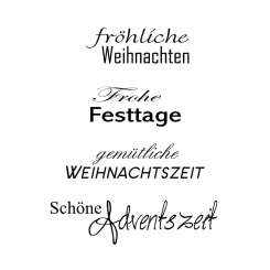 Stempel Clear Weihnachtsspr&#252;che I