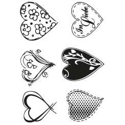 Stempel Clear Herzen