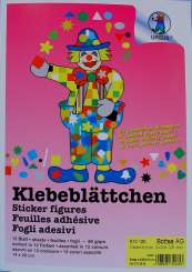 Klebeblättchen 14x20cm 12Bl.sort