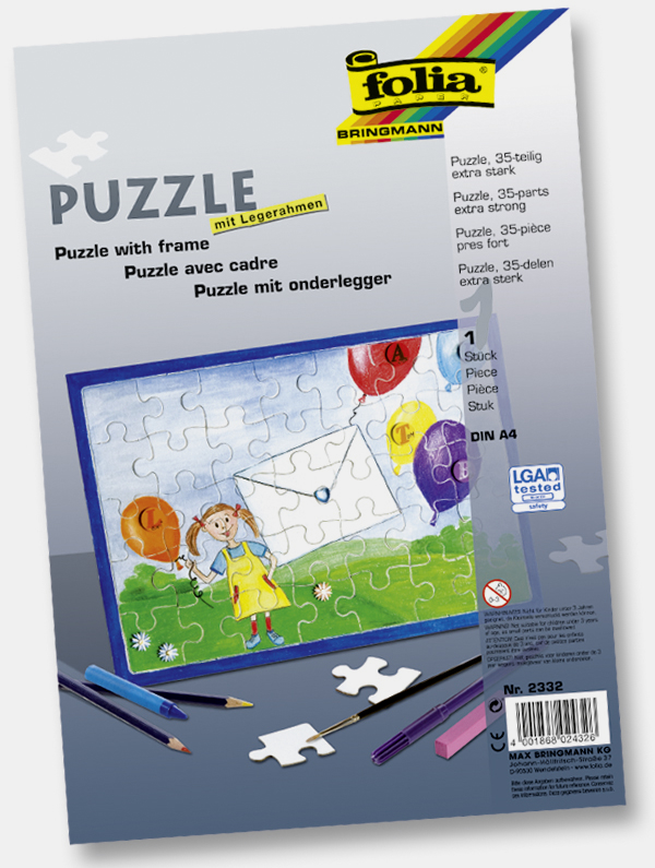 Blanko-Puzzle A4 21x29,7/35Teile