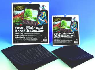 Fotokalender schwarz 215x240mm