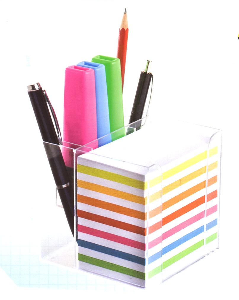 Notizbox m.Stiftehalter 9.5x9.5
