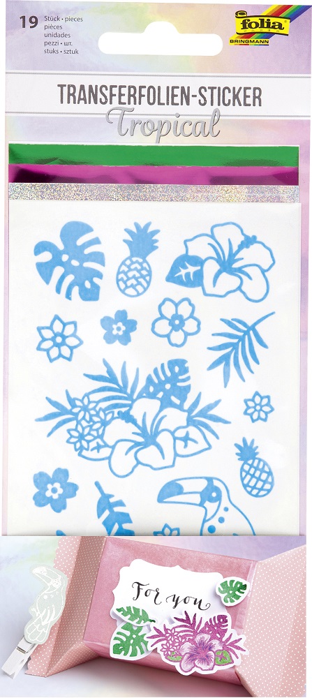 Stickers Tropical  inkl. 3 Transferfolien