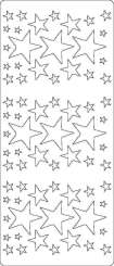 Sticker Sterne silber    (72x)