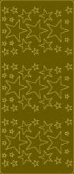 Sticker Sterne gold      (72x)