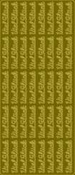 Sticker Viel Gl&#252;ck  gold   (40x)