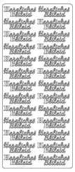 Sticker Herzliches Beileid silber
