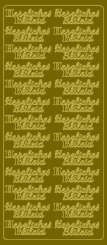 Sticker Herzliches Beileid gold