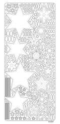 Sticker Sterne silber