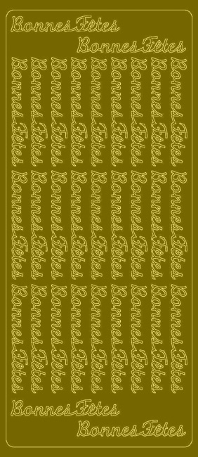Sticker Bonnes F&#234;tes gold