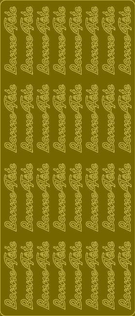 Sticker Bonne F&#234;te gold