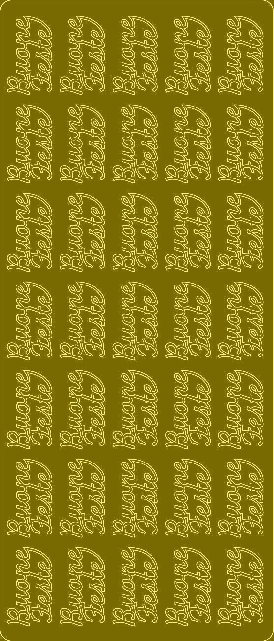 Sticker Buone Feste gold 35x