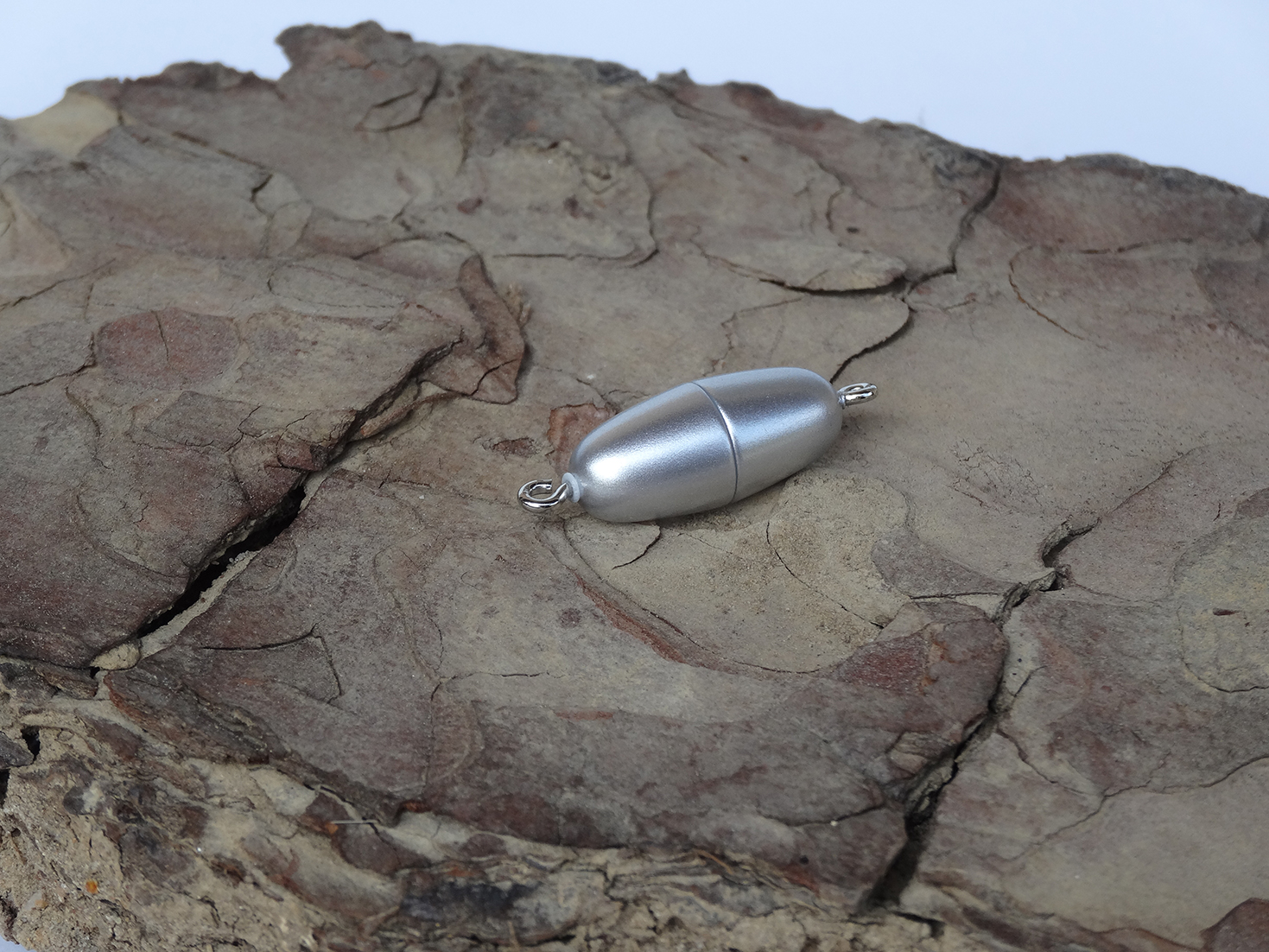 Magnetverschluss 17/8mm silber matt