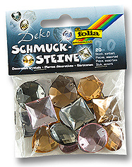 Schmucksteine Mix Smoky     20St