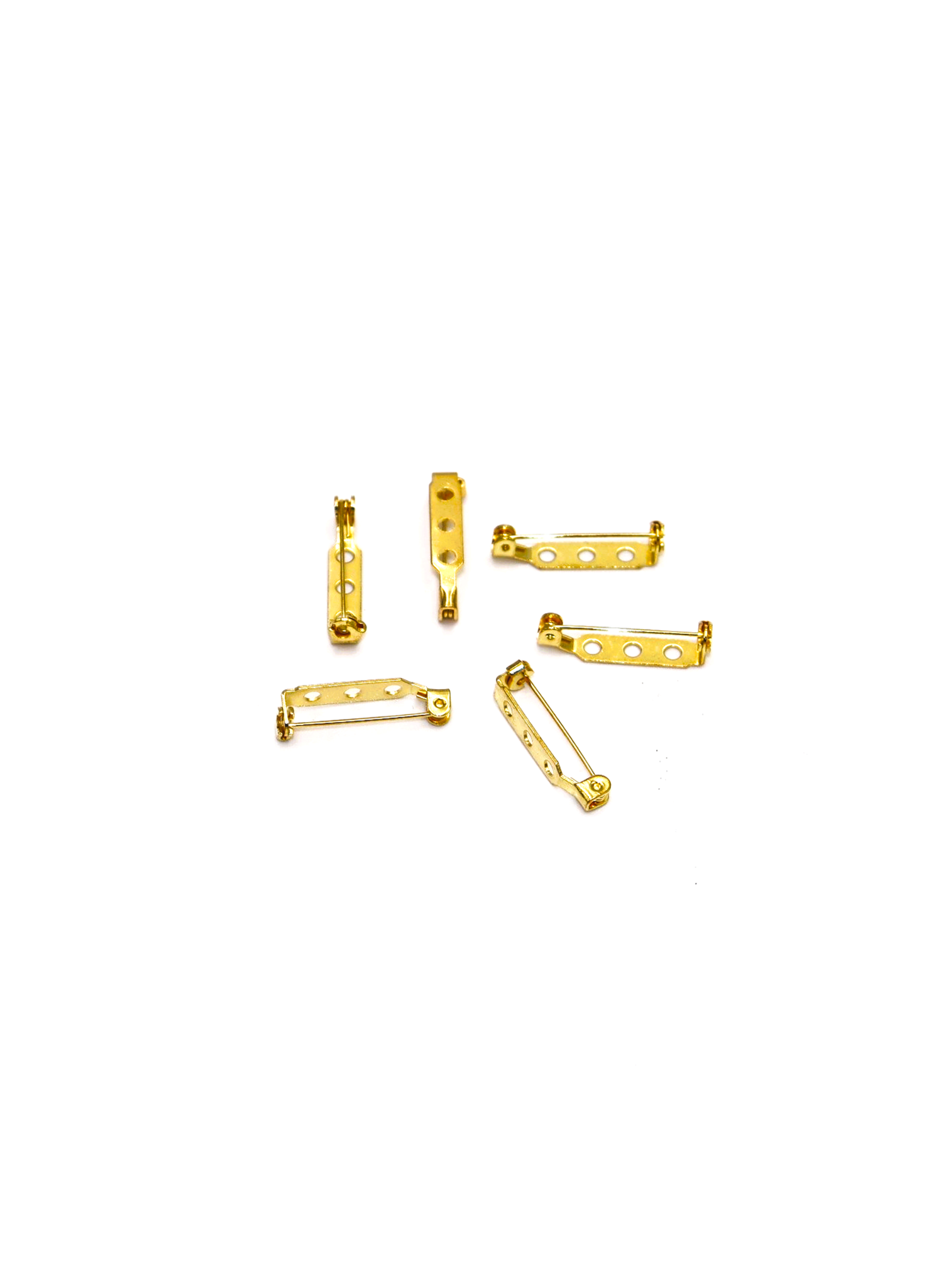 Broschennadeln 25mm gold    6 St
