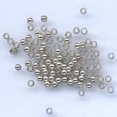 Quetschperlen 2,2mm silber  50St