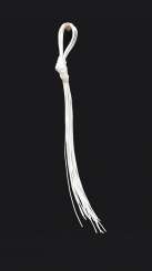 Ziegenleder-Riemchen weiss 10 Stk.