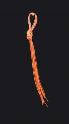 Kalbsleder-Riemchen orange 10 Stk.