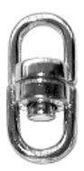 Wirbel 2cm (1cm+1cm) silberfarbig 20 Stk.