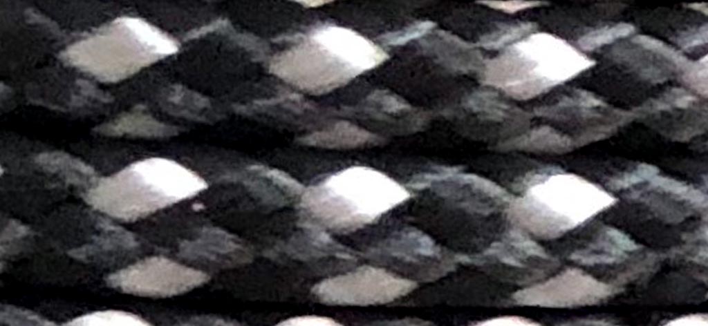 Paracord 4mm/50m, schwarz-silber