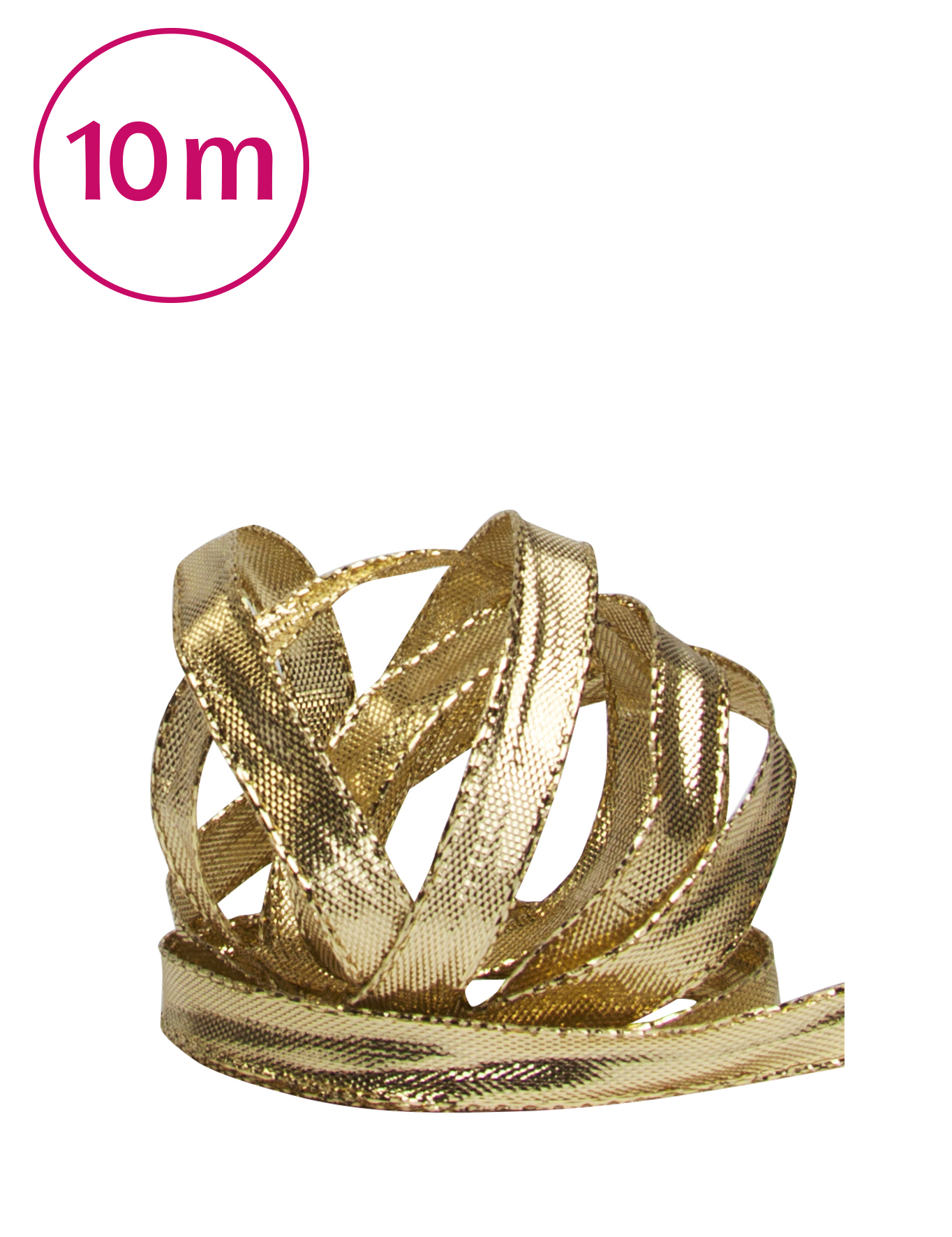 Band Lamee/Draht gold-gelb 8mm x 10m
