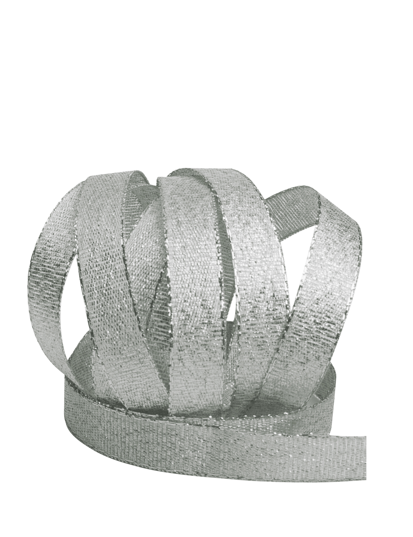 Band Lurex silber-grau 10mm x 25m