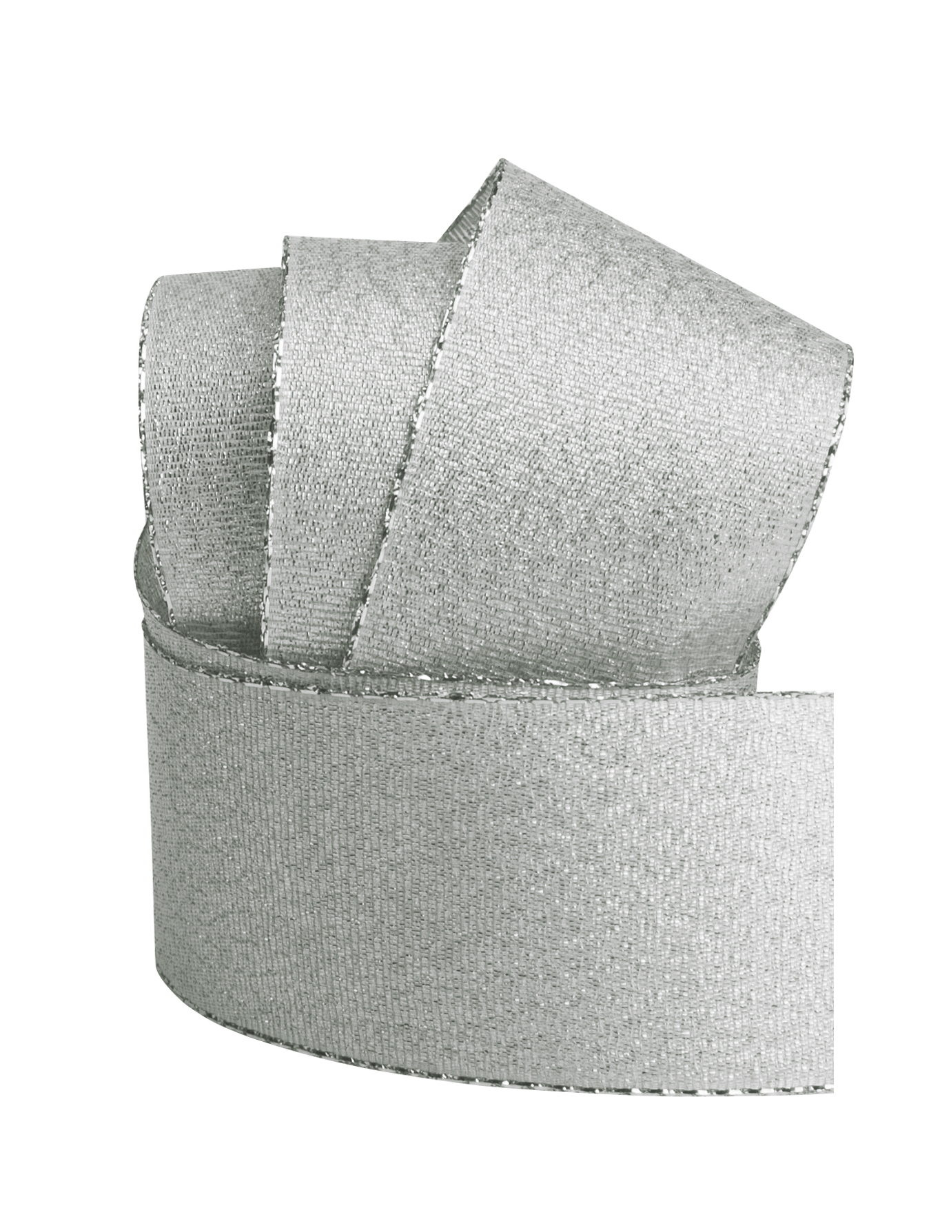 Band Lurex silber-grau 40mm x 25m