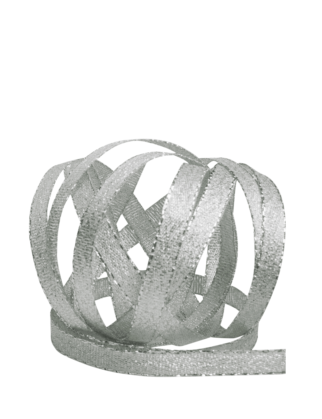 Band Lurex silber-grau 6mm x 25m