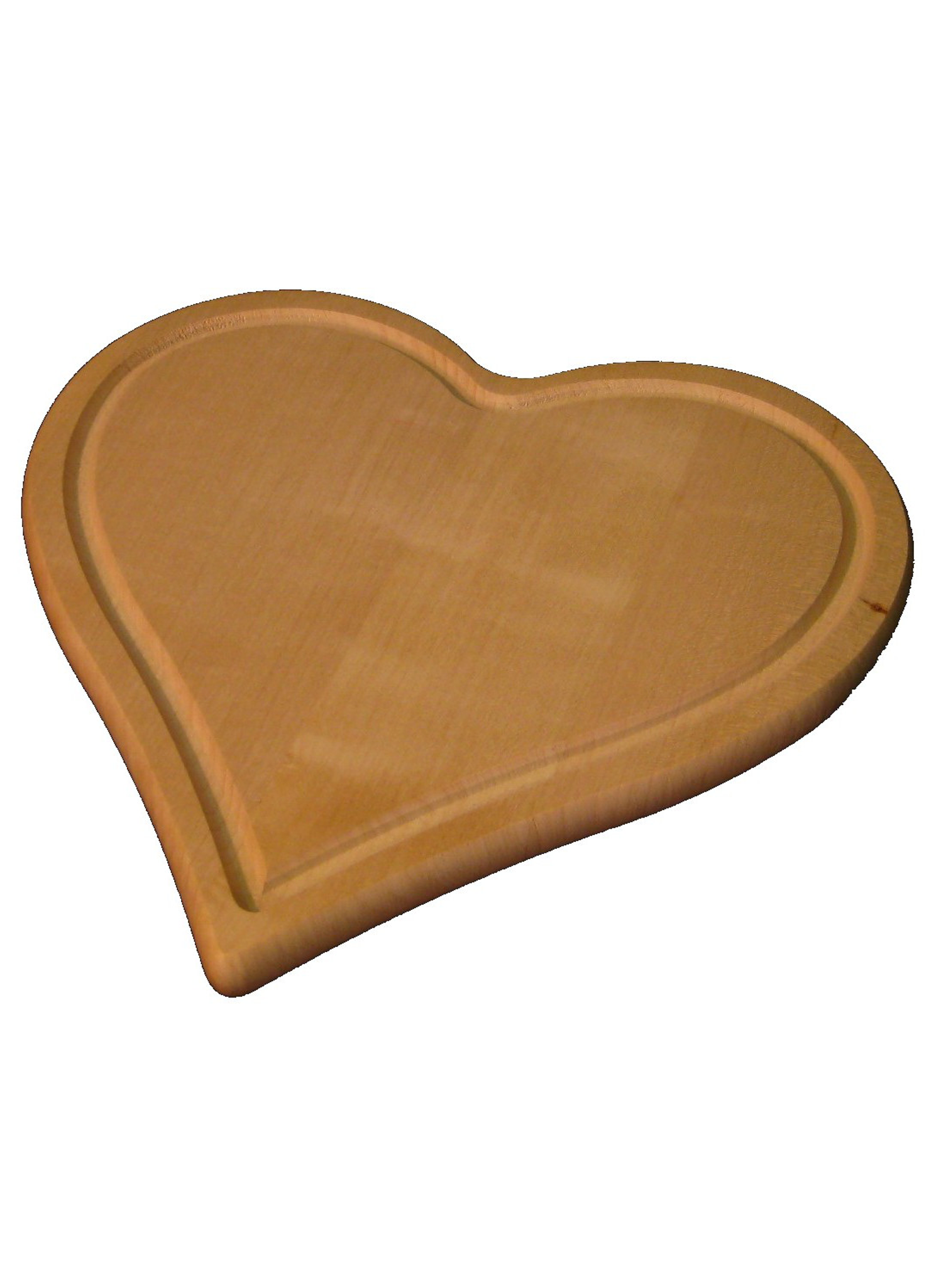 Herzbrett mit Rille 24x22x1,5 cm
