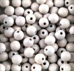 Holzperlen  4mm 200St weiss