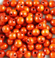 Holzperlen  4mm 200St orange