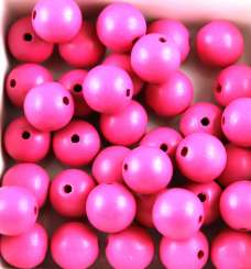 Holzperlen  6mm 100St rosa