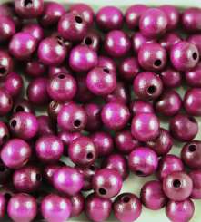 Holzperlen  4mm 200St violett