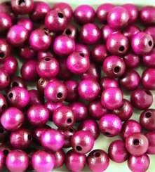 Holzperlen  8mm  82St violett